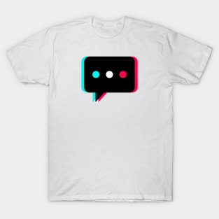 TikTok Dialogue Box Black T-Shirt